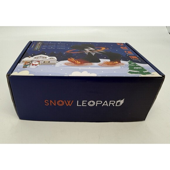 SNOW LEOPARD Rechargeable Heated Socks w App Control Batteries Black Large - Picture 6 of 11